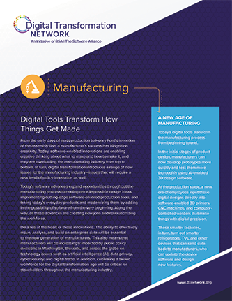 Manufacturing: Digital Tools Transform How Things Get Made